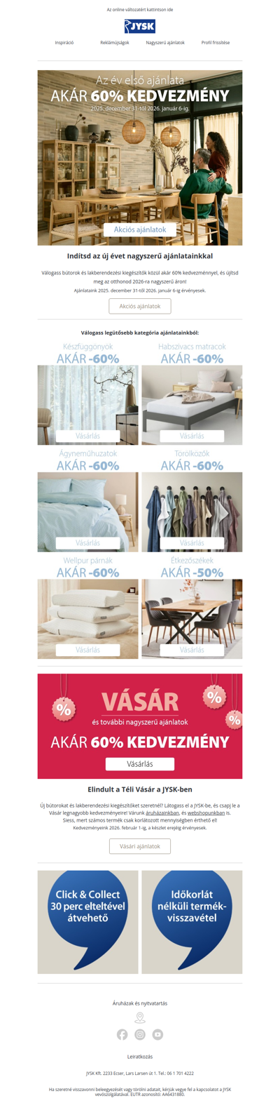 Új év, új berendezés? 🤩 Most akár 60% kedvezménnyel 🎉