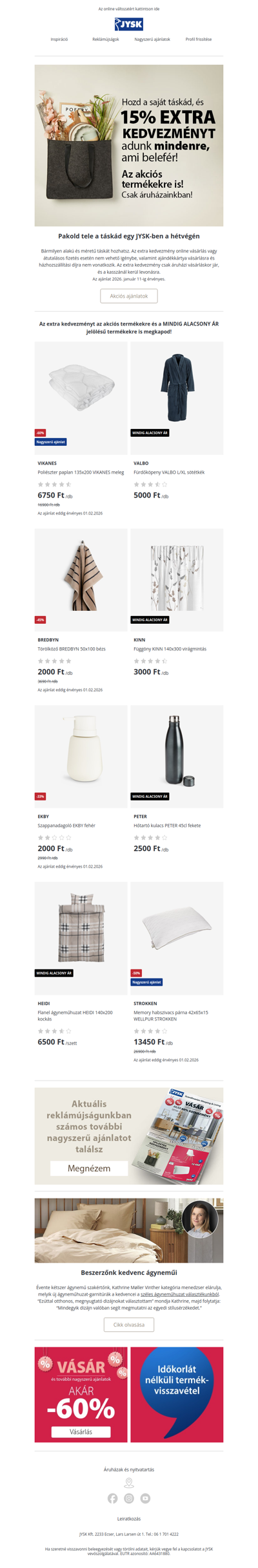 📣 Egész hétvégén EXTRA 15% kedvezmény arra ami a táskádba belefér