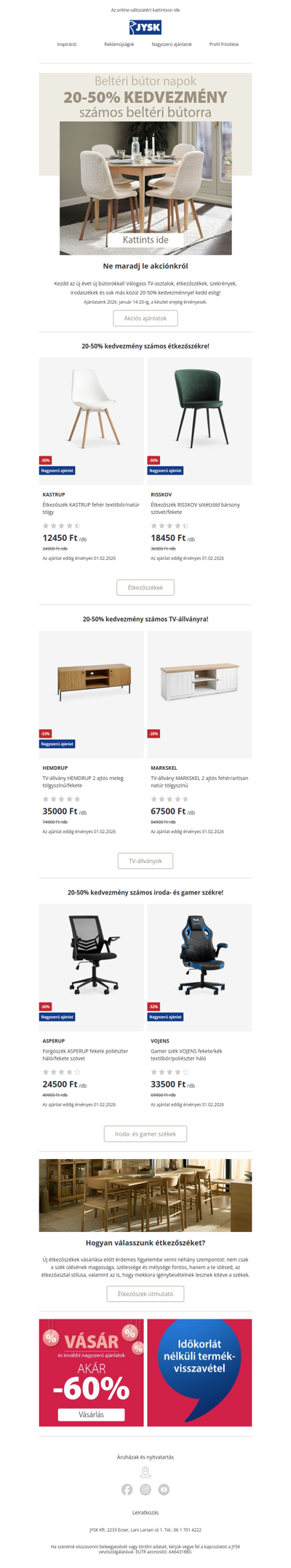 Bútor akciónk kedd estig tart⏰ Akár -50%