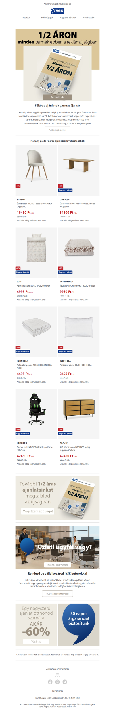 📣 Most 1/2 ÁRON kapható számos termékünk 💰