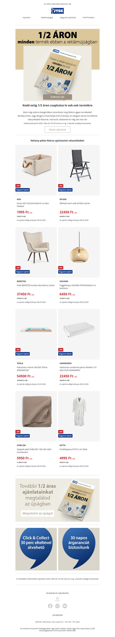 Ne maradj le ⌛ 1/2 ÁRON számos termékünk 🤑