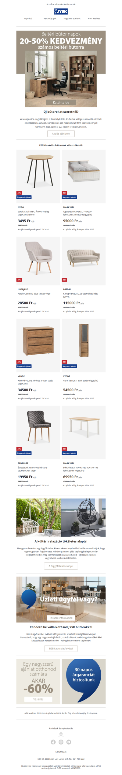 Most érdemes új bútorokat venni 🛋️ Akár -50%