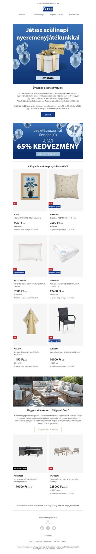 Elindult szülinapi nyereményjátékunk 🎂