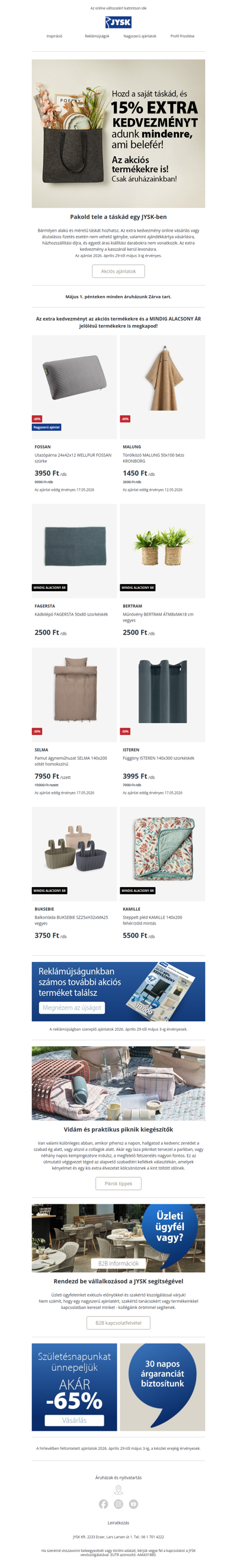 Hozd a táskád 🛍️ EXTRA -15% mindenre ami belefér