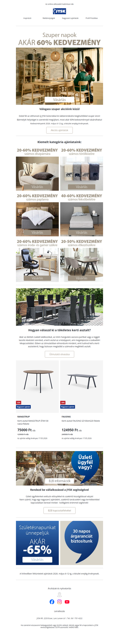 Szuper akciókkal várunk 🎉 Akár -60%