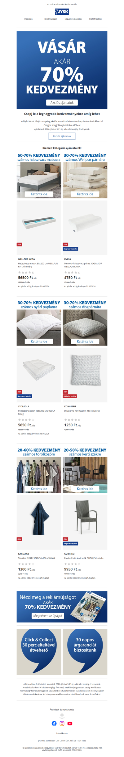 Indul a Nyári Vásár ☀️ Akár 70% kedvezmény