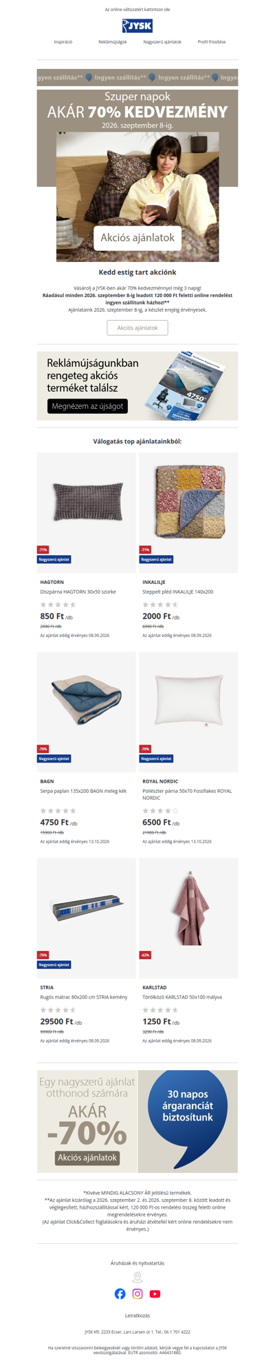 Csapj le szuper akcióinkra ⏱️ Akár -70%