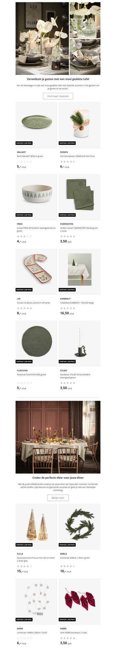 Creëer een feestelijke tafelsetting voor jouw kerstdiner 🕯️