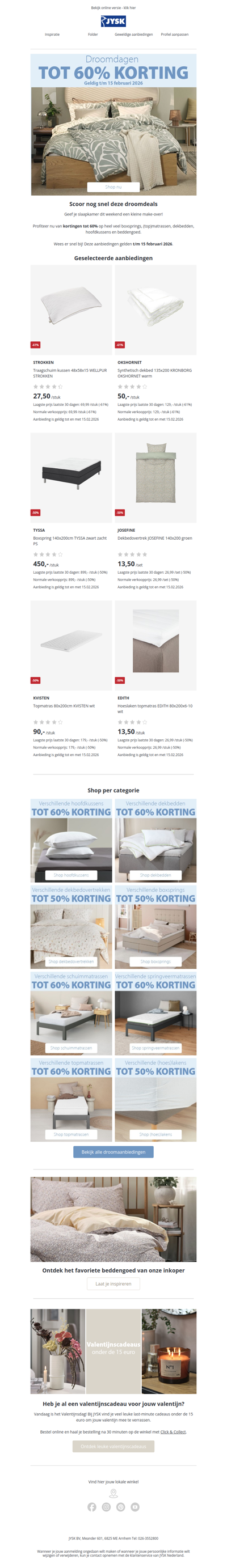 Scoor vandaag deze droomdeals en verras jouw valentijn! 💗