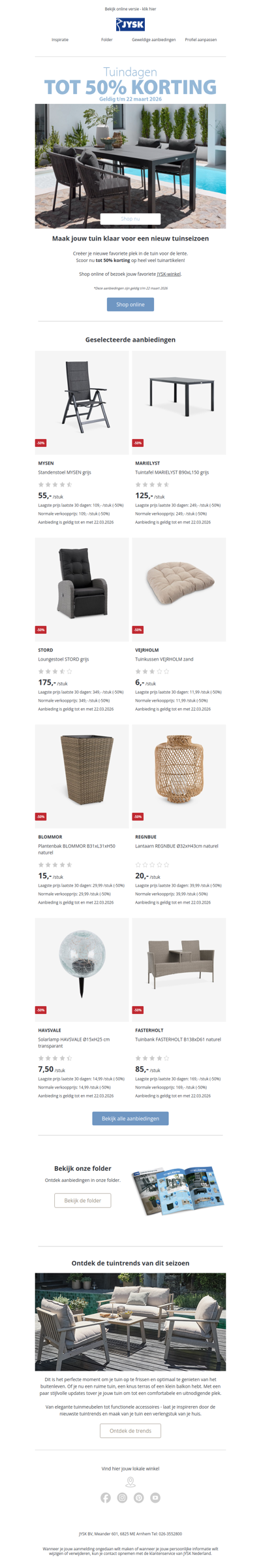 Tot 50% korting op heel veel tuinartikelen! 😄