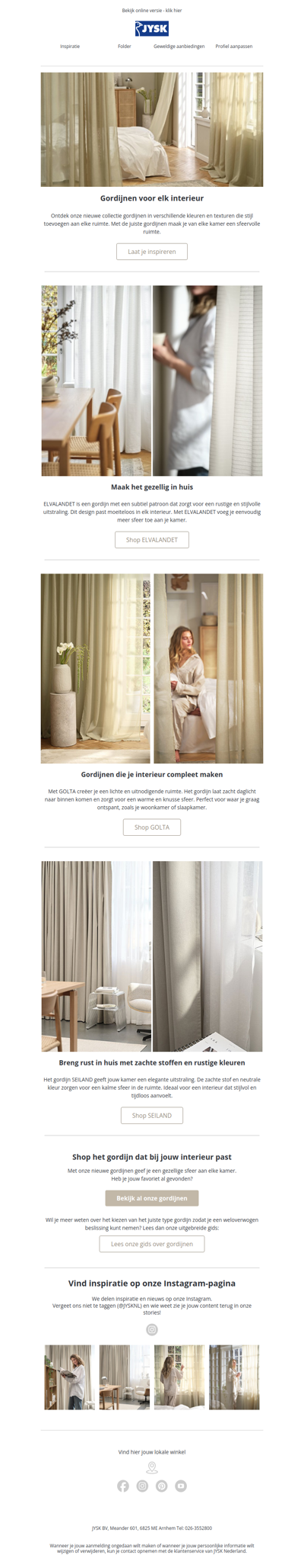 Ontdek onze nieuwe gordijnen ☀️