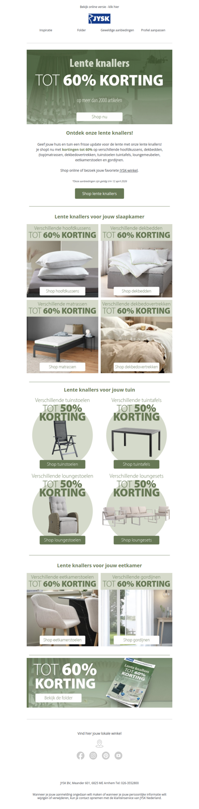 Tot 60% korting | Shop nu lente knallers bij JYSK 🏵️