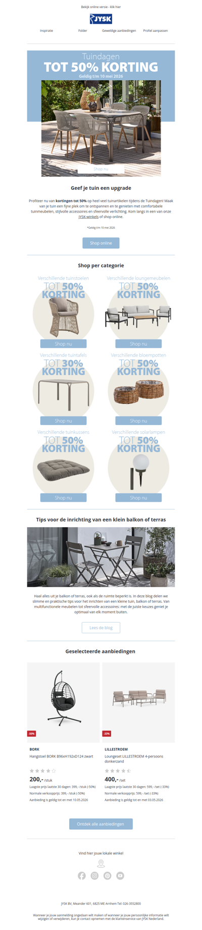 Tot 50% korting op heel veel tuinartikelen!🌳