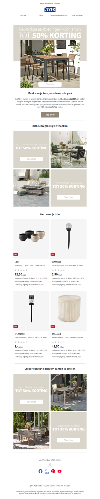Ontdek onze geweldige aanbiedingen voor je tuin 🌿
