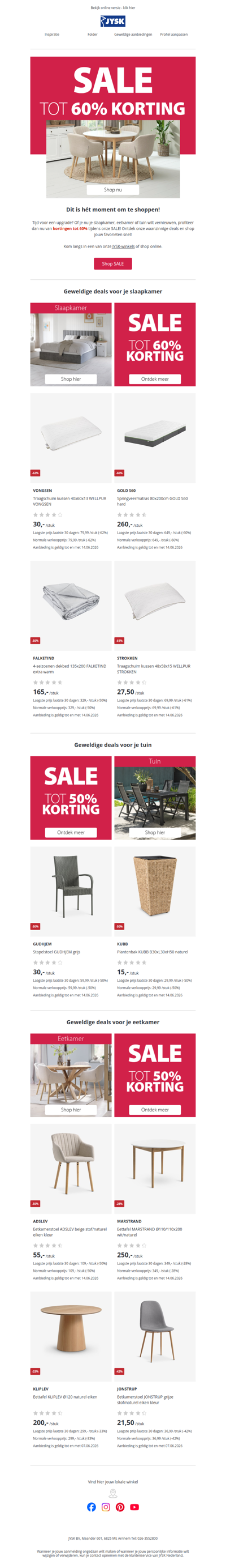 Mis deze SALE niet | kortingen tot wel 60% ❤️