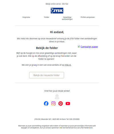Ontdek de nieuwste aanbiedingen in onze folder! 💙