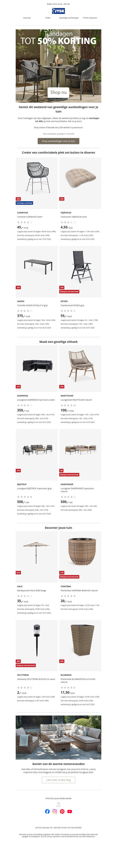 Alleen dit weekend: Tot 50% korting voor je tuin 🪴