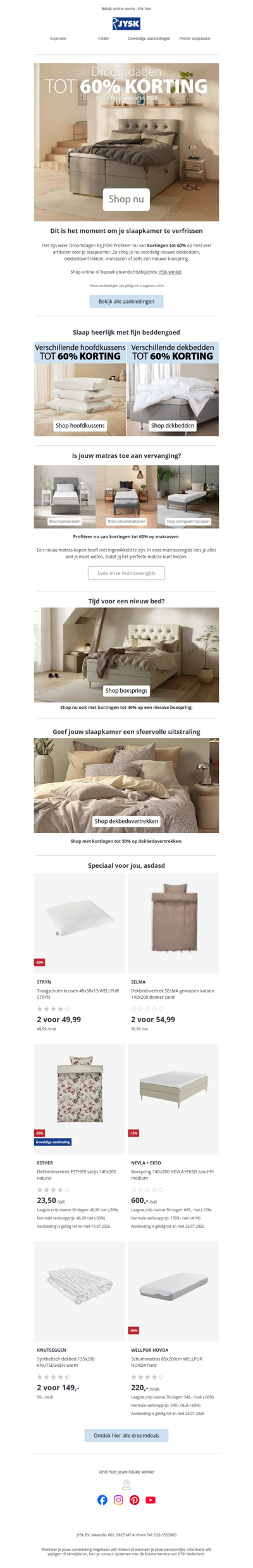 Aanbiedingen voor je slaapkamer om van te dromen! 😍💤
