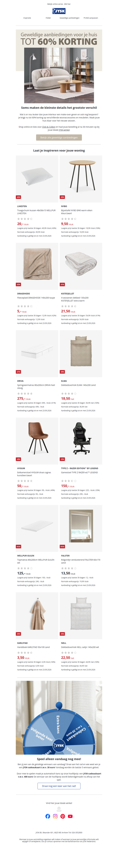 Bespaar tot 60% op heel veel favorieten 💙