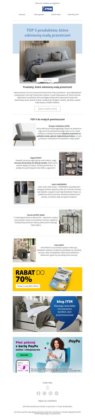 👉TOP 5 produktów, które odmienią małą przestrzeń