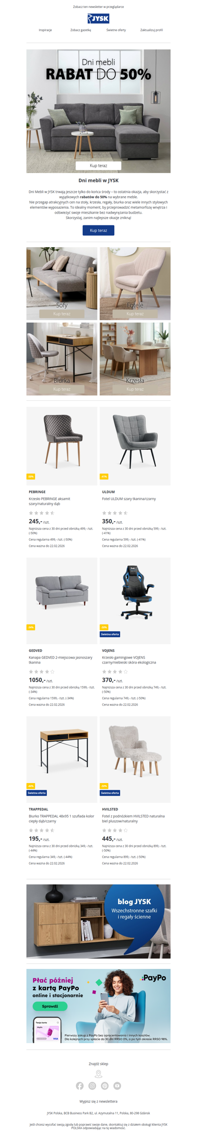 📢Ostatnie chwile promocji na Dni Mebli