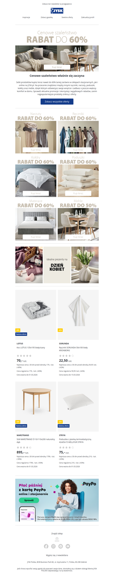 💙Cenowe szaleństwo | Rabat do 60%