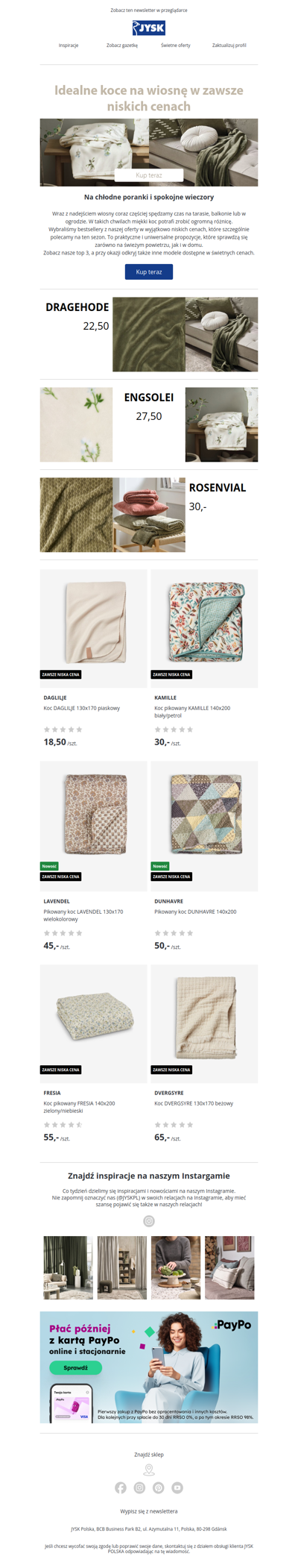 Odkryj nasze top kocyki na wiosnę 😍🌷