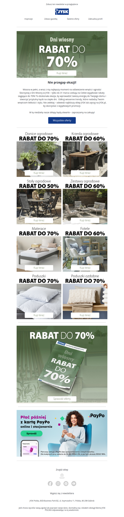 Dni wiosny🌿🌳 | Rabat do 70%