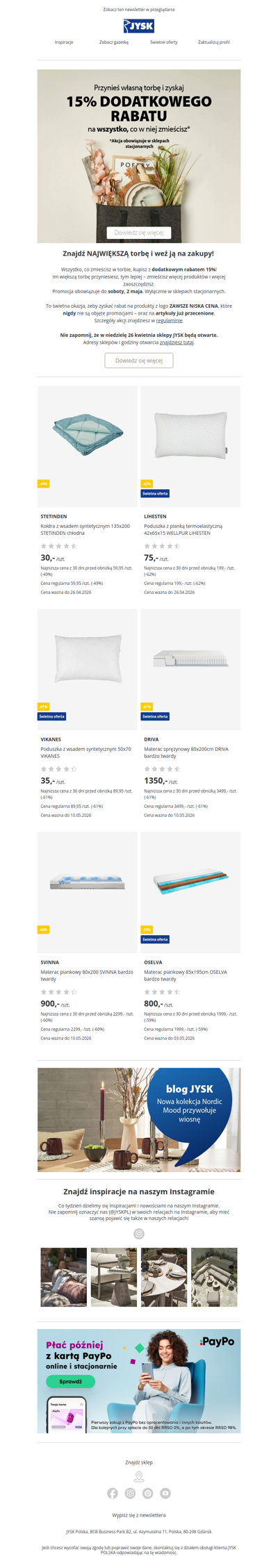 🛍️Przynieś własną torbę | Tylko do 02.05