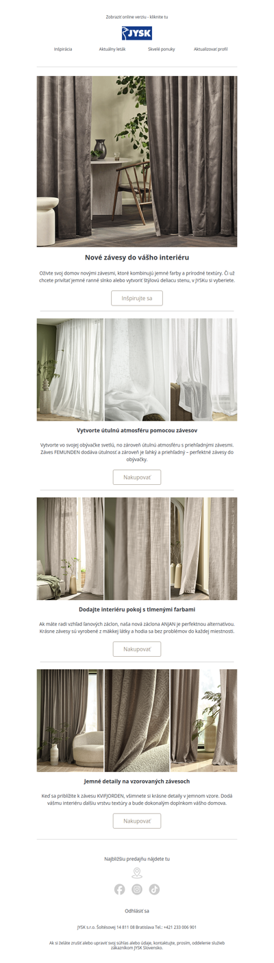 ✨Nové závesy teraz v ponuke