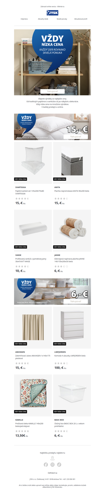 🎉Vždy nízka cena