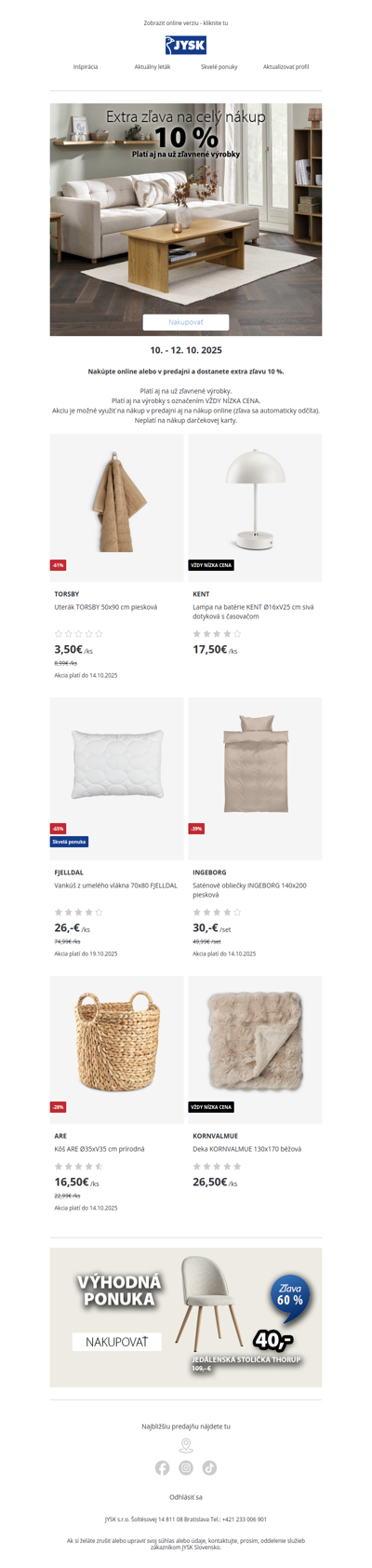 🥳Extra zľava pre každého!