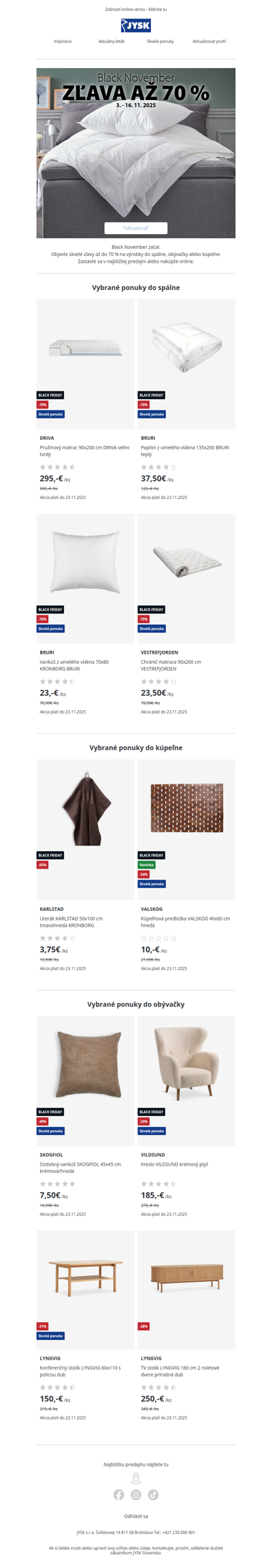 🎉Nakúpte počas Black November