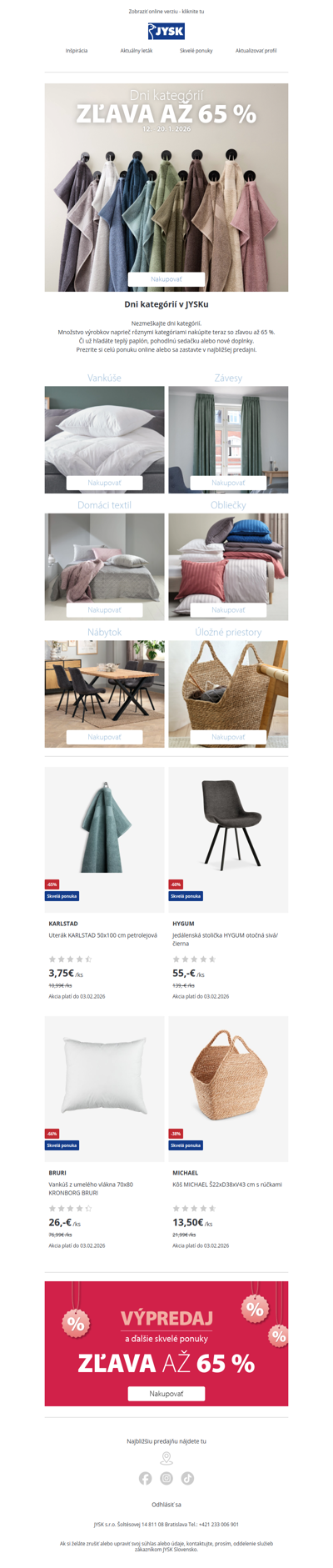 ⭐ZĽAVA AŽ 65 % na široký výber kategórií výrobkov