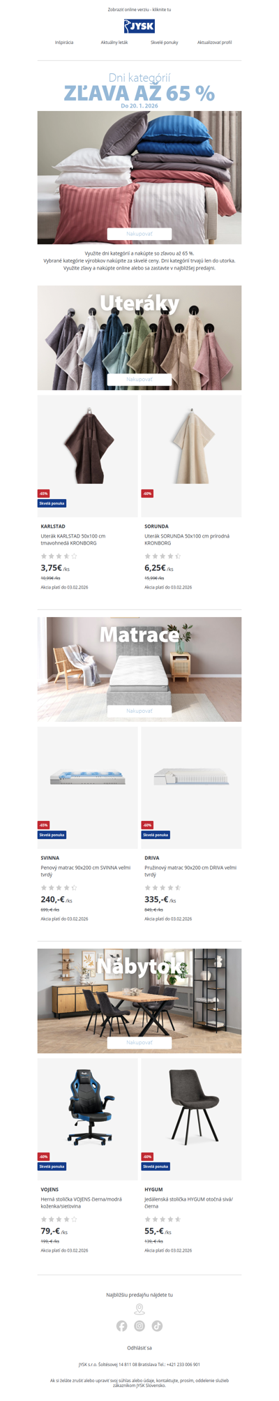 👉Nakúpte so zľavou až 65 %