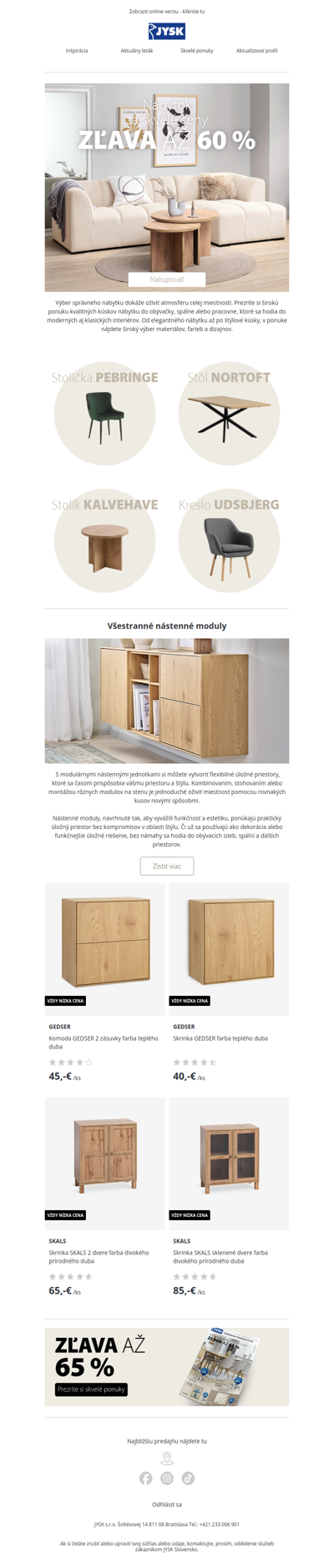 ✨Nábytok v zľave až 60 %
