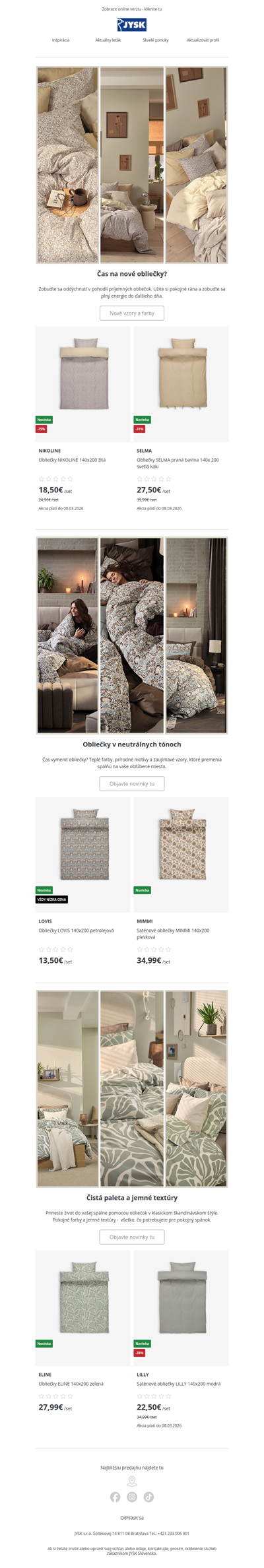 Čas na nové obliečky?