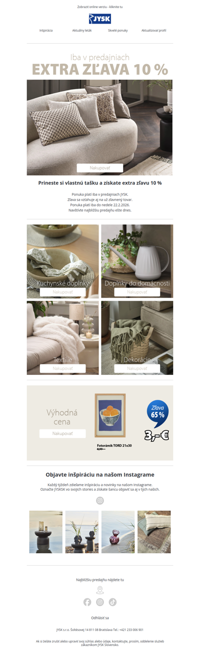 👉 Extra zľava platí iba do dnes