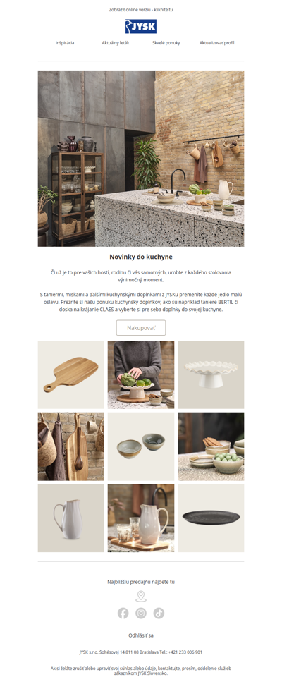 Objavte novinky do kuchyne