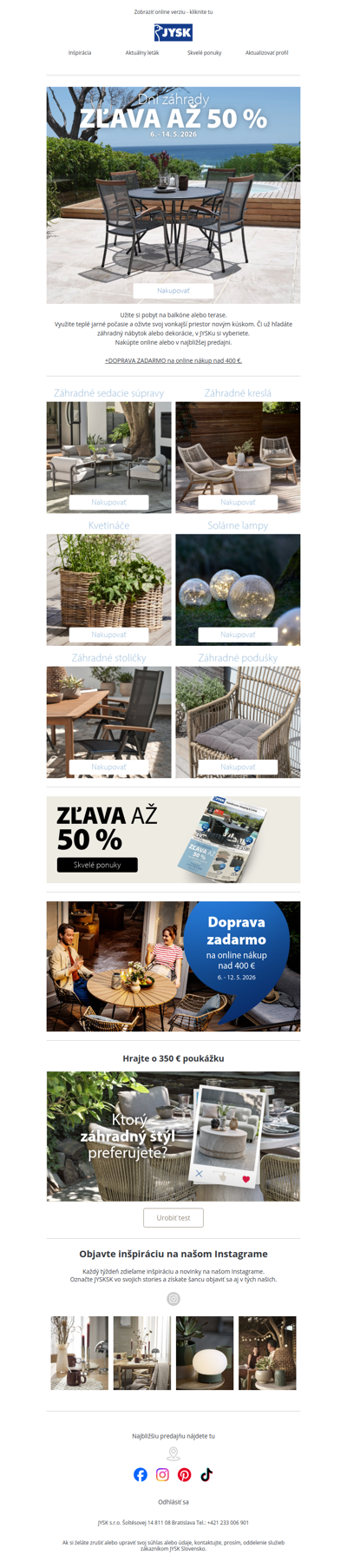 dads, záhradné výrobky nakúpite v zľave až 50 %