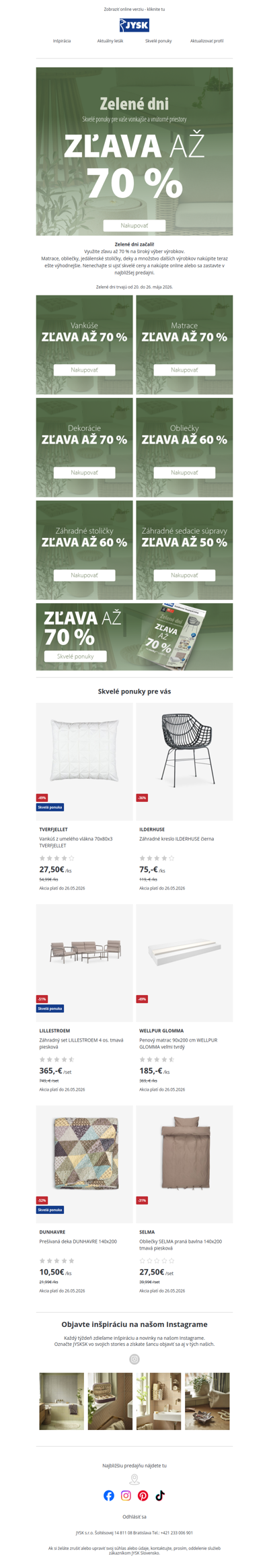 🍀Zelené dni začali zľavou až do 70 %