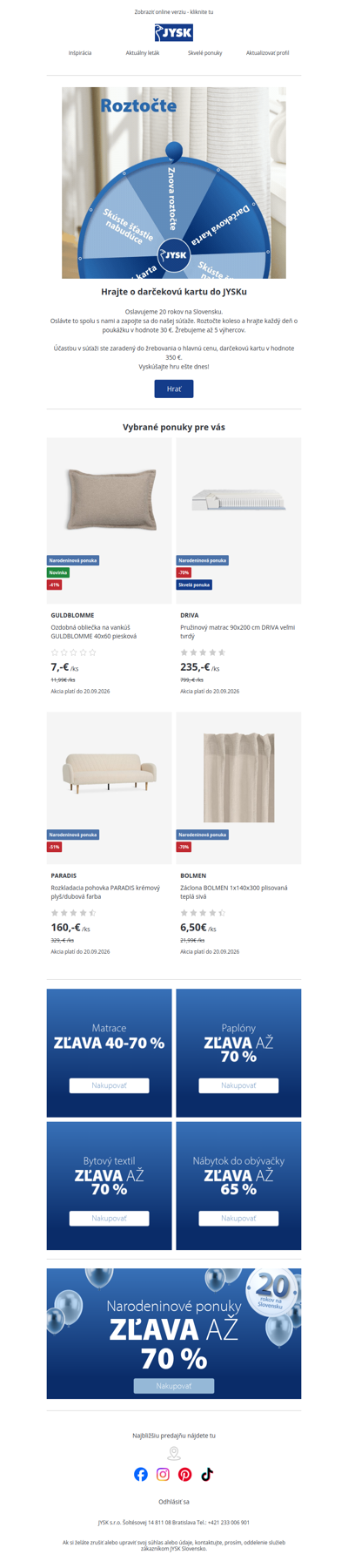 Hrajte o 350 € poukážku 💫