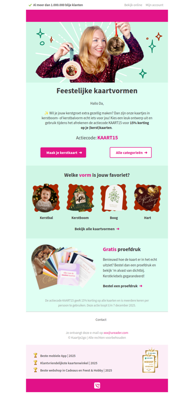 🎄Speciaal voor kerst: nieuwe kaartvormen!