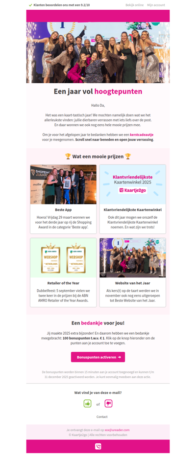 Da, open nu jouw kerstcadeautje 🎁🎄