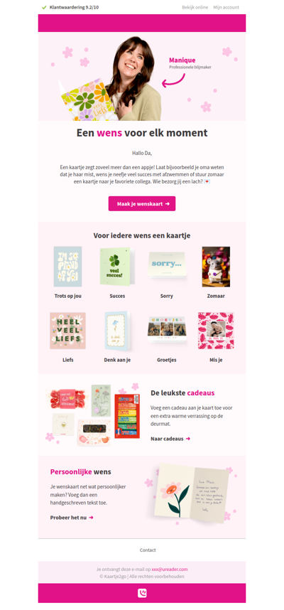 Zeg het met een wenskaart ❤️