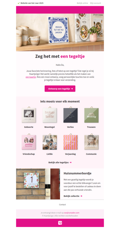 Da, ontwerp nu je eigen tegeltje!