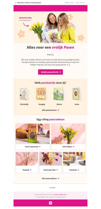 🐰💌 Alles voor een vrolijk Pasen!