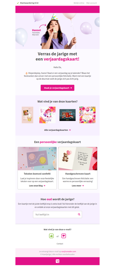 🥳 da, is er iemand bijna jarig?