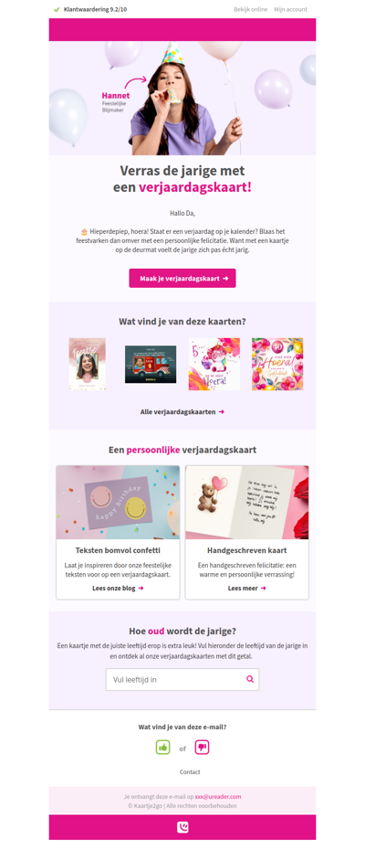 🥳 da, is er iemand bijna jarig?