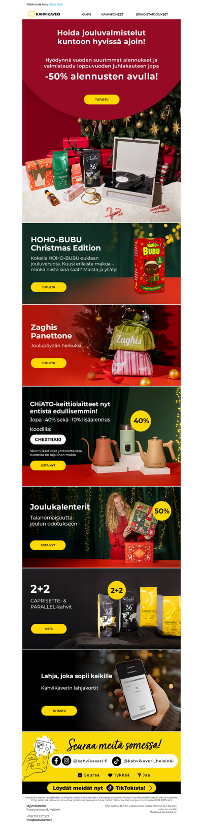 Joko olet alkanut kerätä kokoon tämän vuoden joululahjoja? 🎄🎁